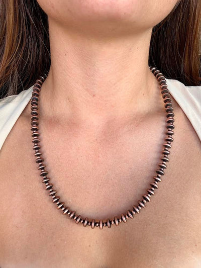 Jaerdis Copper Navajo Pearl Necklace