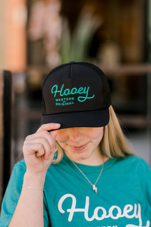 Hooey OG Youth Cap [Black & Teal]