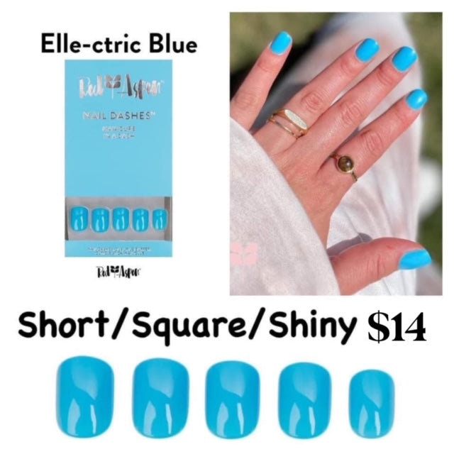 Red Aspen Nail Dashes [Elle-ctric Blue]