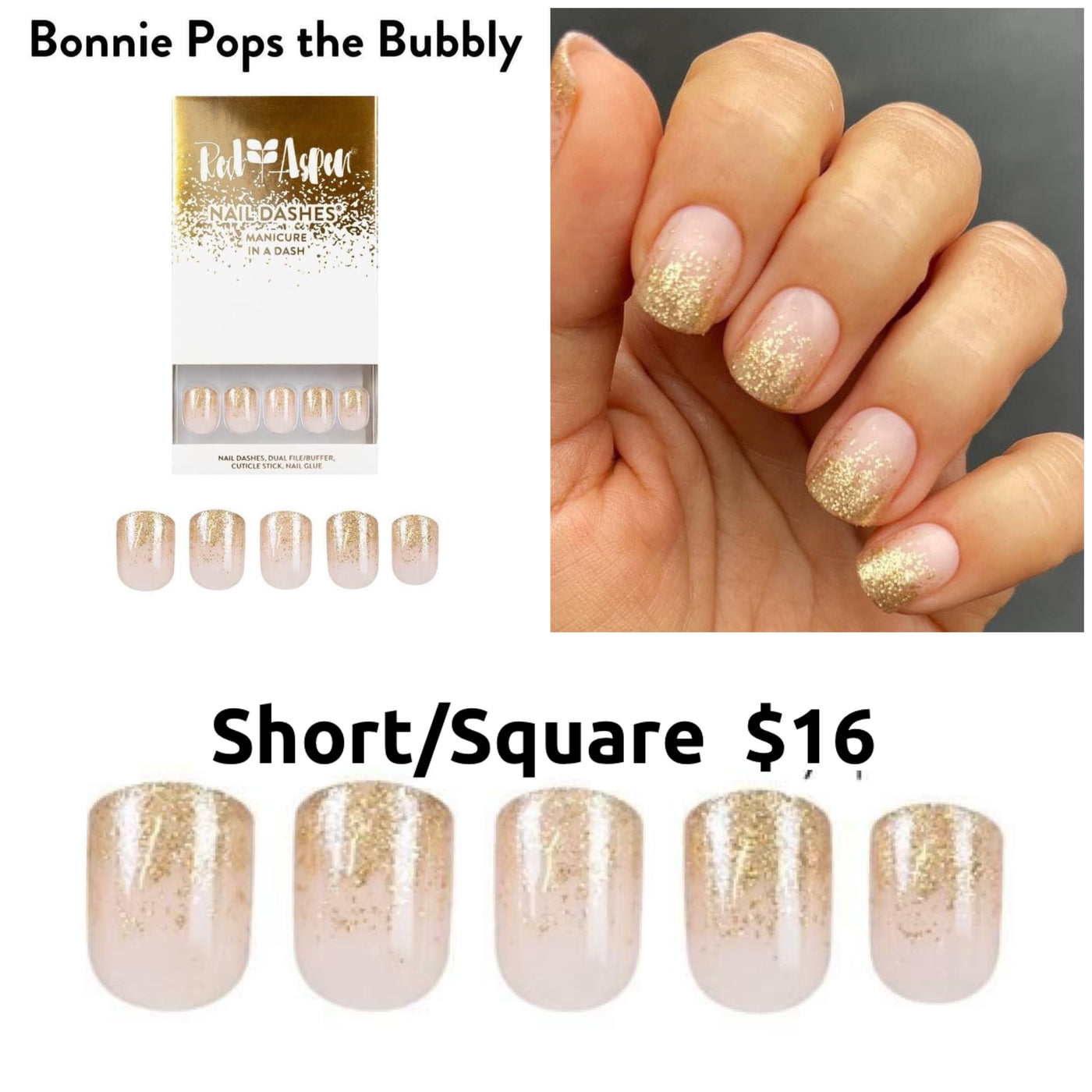 Red Aspen Nail Dashes [Bonnie Pops the Bubbly]