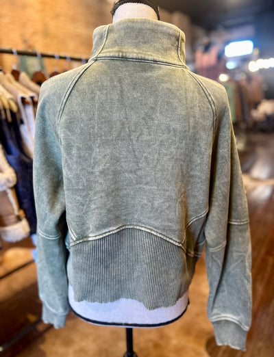 Stella Mineral Washed Full Zip Sweatshirt