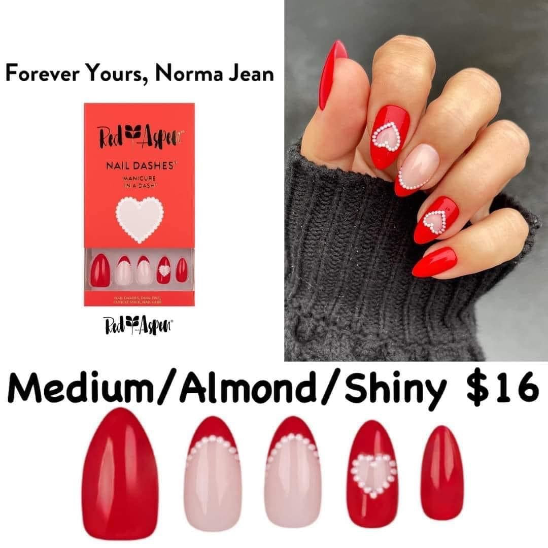 Red Aspen Nail Dashes [Forever Yours, Norma Jean]