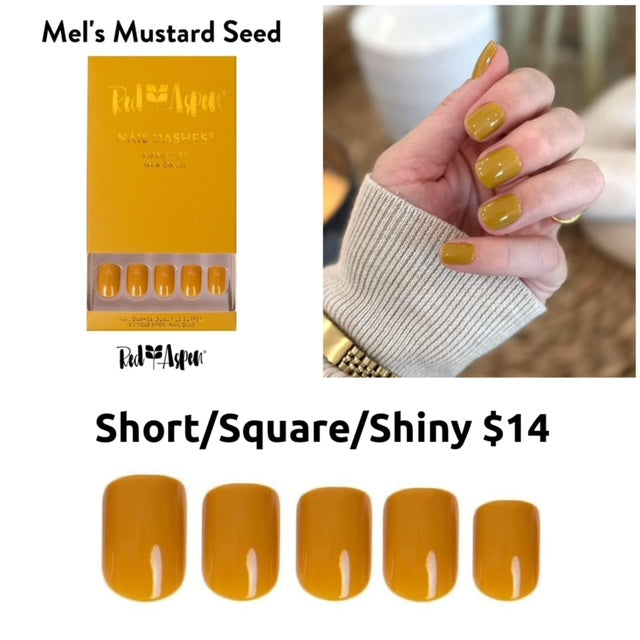 Red Aspen Nail Dashes [Mel's Mustard Seed]