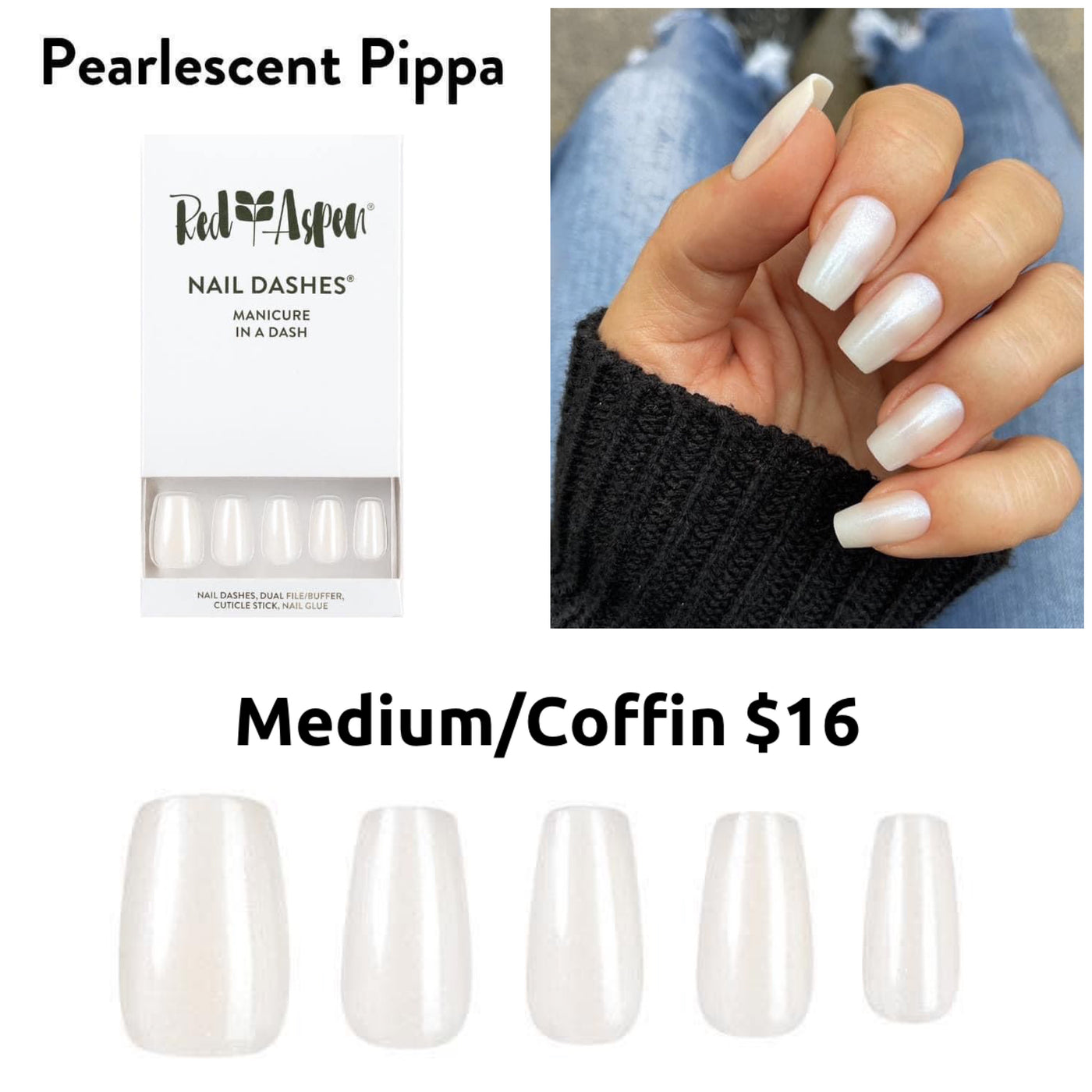 Red Aspen Nail Dashes [Pearlescent Pippa]