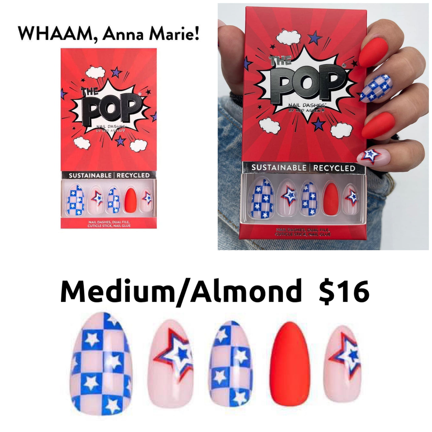 Red Aspen Nail Dashes [Whaam, Anna Marie!]