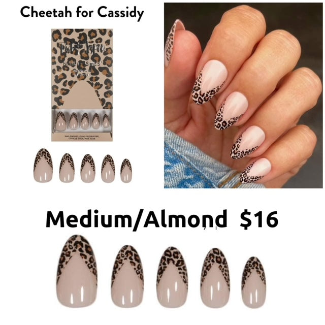 Red Aspen Nail Dashes [Cheetah for Cassidy]