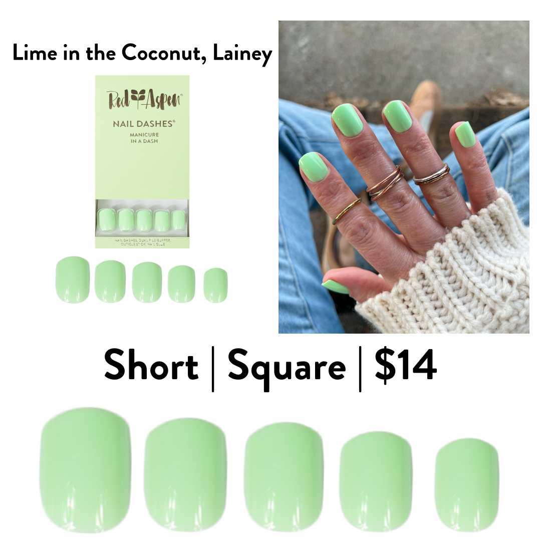 Red Aspen Nail Dashes [Lime in the Coconut, Lainey]
