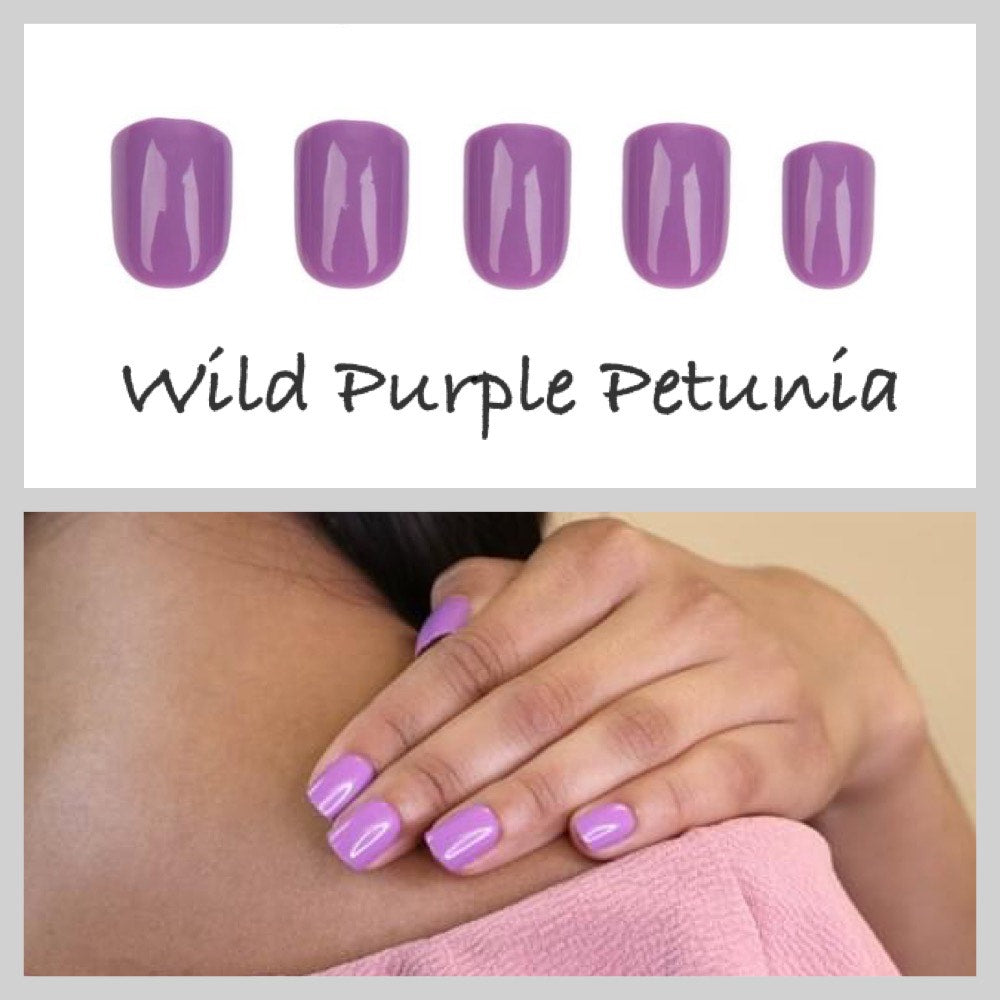 Red Aspen Nail Dashes [Wild Purple Petunia]