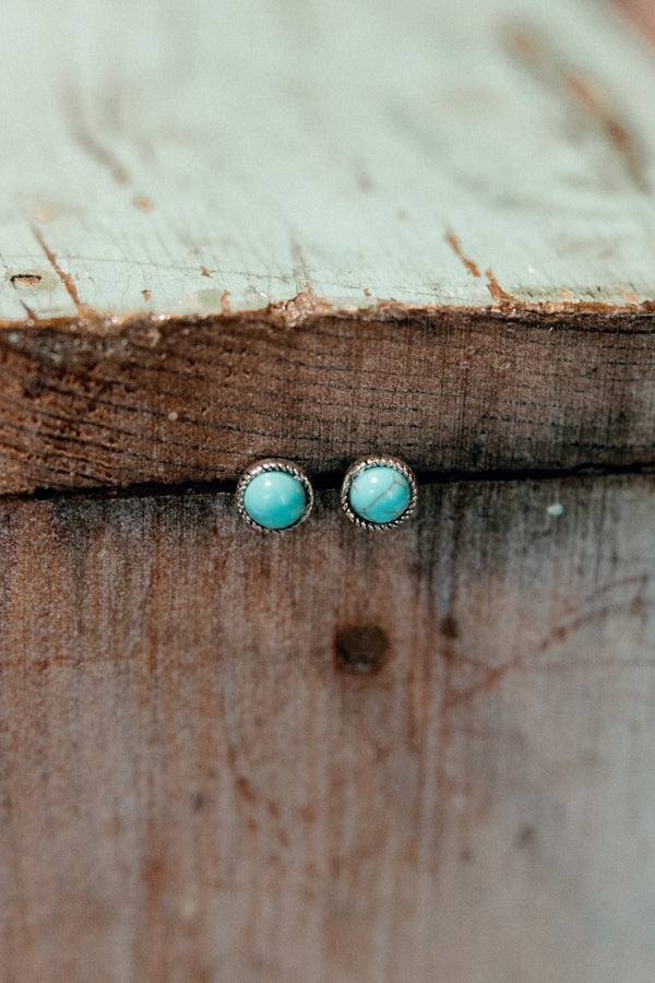 Ikea Tiny Turquoise Stud Earrings