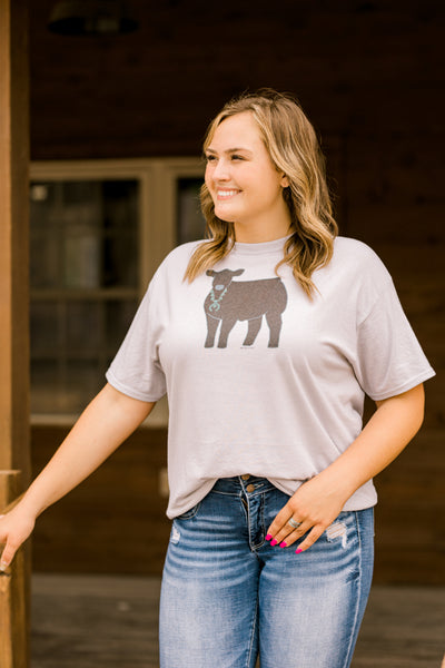 Jaelyn Show Steer Squash Blossom Graphic Tee