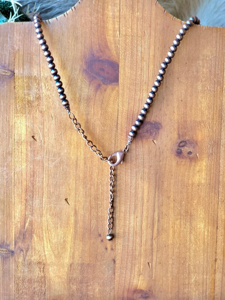 Adjustable 30-inch Navajo pearl necklace with a 5-inch extender for a perfect fit.