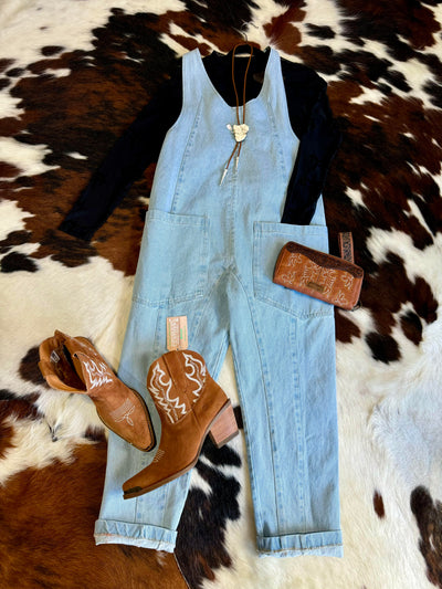 Janice Denim Overall Jumpsuit ✜ON SALE NOW: 30% OFF✜