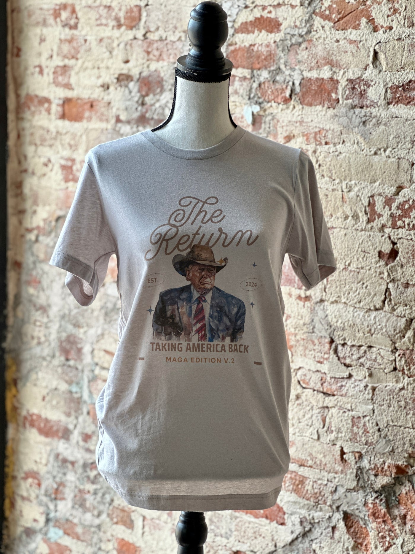 The Joram Cowboy Trump Graphic Tee for American-loving Republicans.