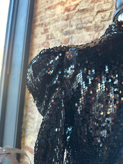 Jorja Bubble Sleeve Sequin Top ✜ON SALE NOW: 40% OFF✜