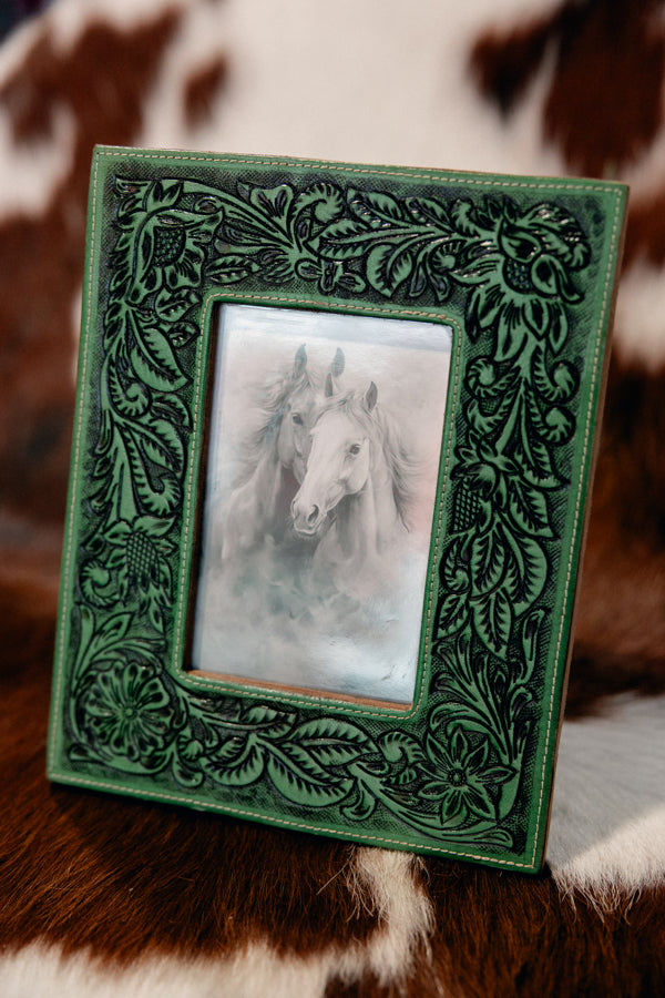 Julie Tooled Leather Photo Frame