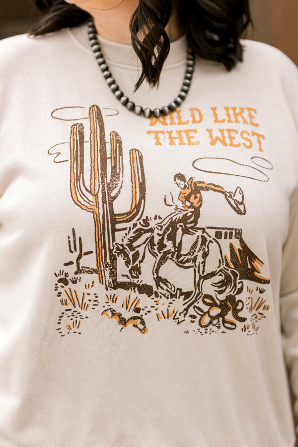 Justine Wild West Crewneck ✜ON SALE NOW✜