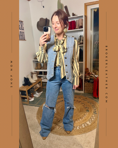 Kallyn Striped Bowtie Blouse ✙ON SALE NOW✙