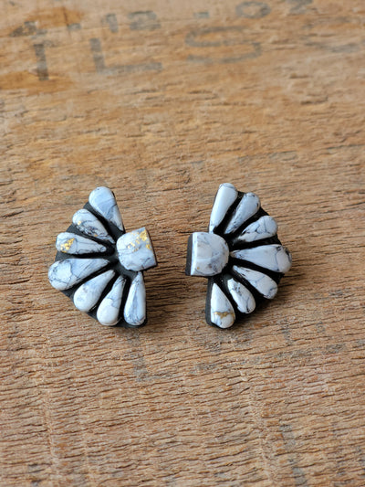 Kelcie Clay Cluster Earring [White Buffalo]