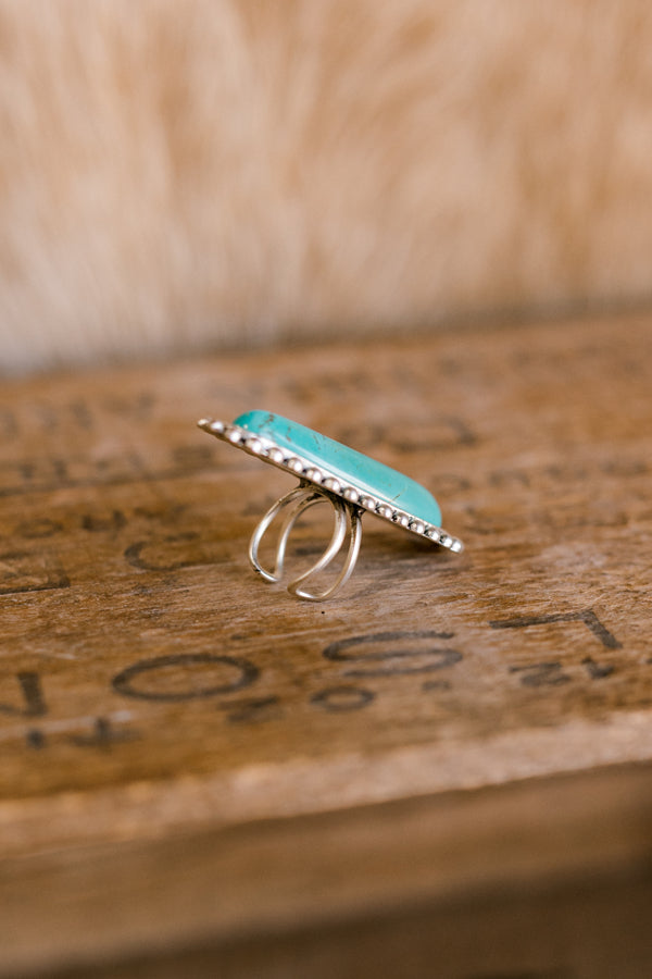 Kellie Faux Turquoise Ring