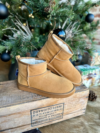 The Lamo Kora Moccasin Mini Boots are similar to the hot ticket Christmas item this year: Ugg Classic Ultra Mini Boots.