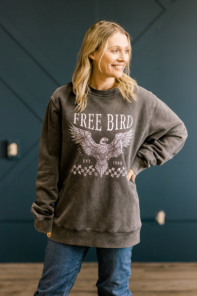 Larissa Freebird Checkered Sweatshirt