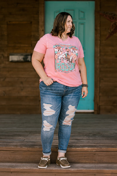 Layla American Cowboy Mineral Washed Graphic Tee