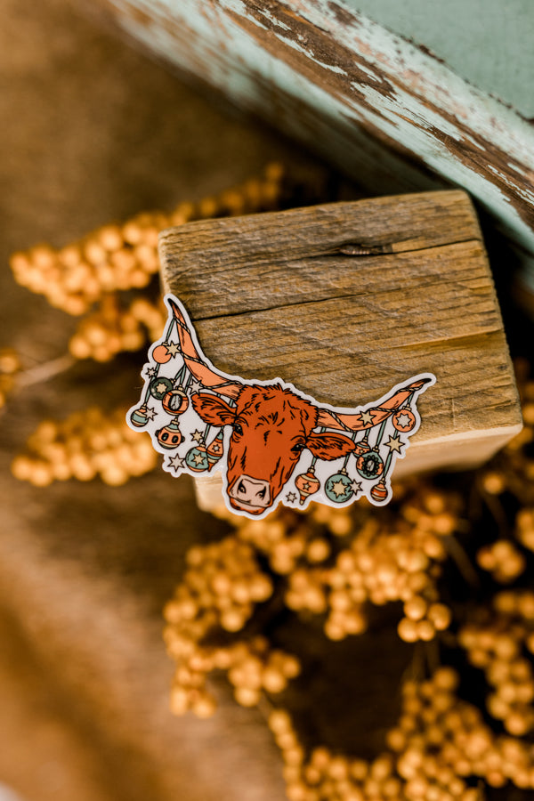 Longhorn Ornaments Sticker