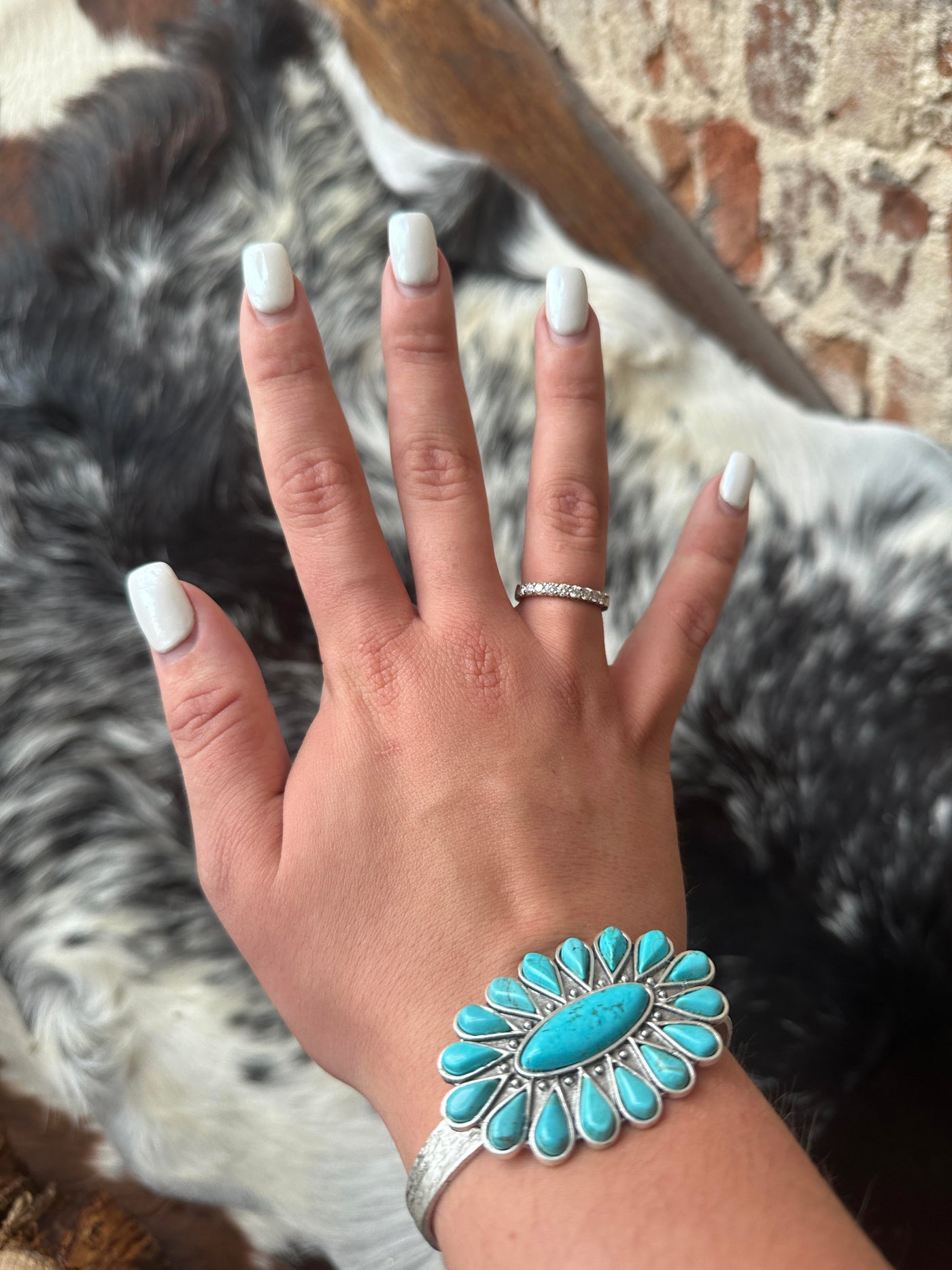 Lydia Turquoise Cuff Bracelet