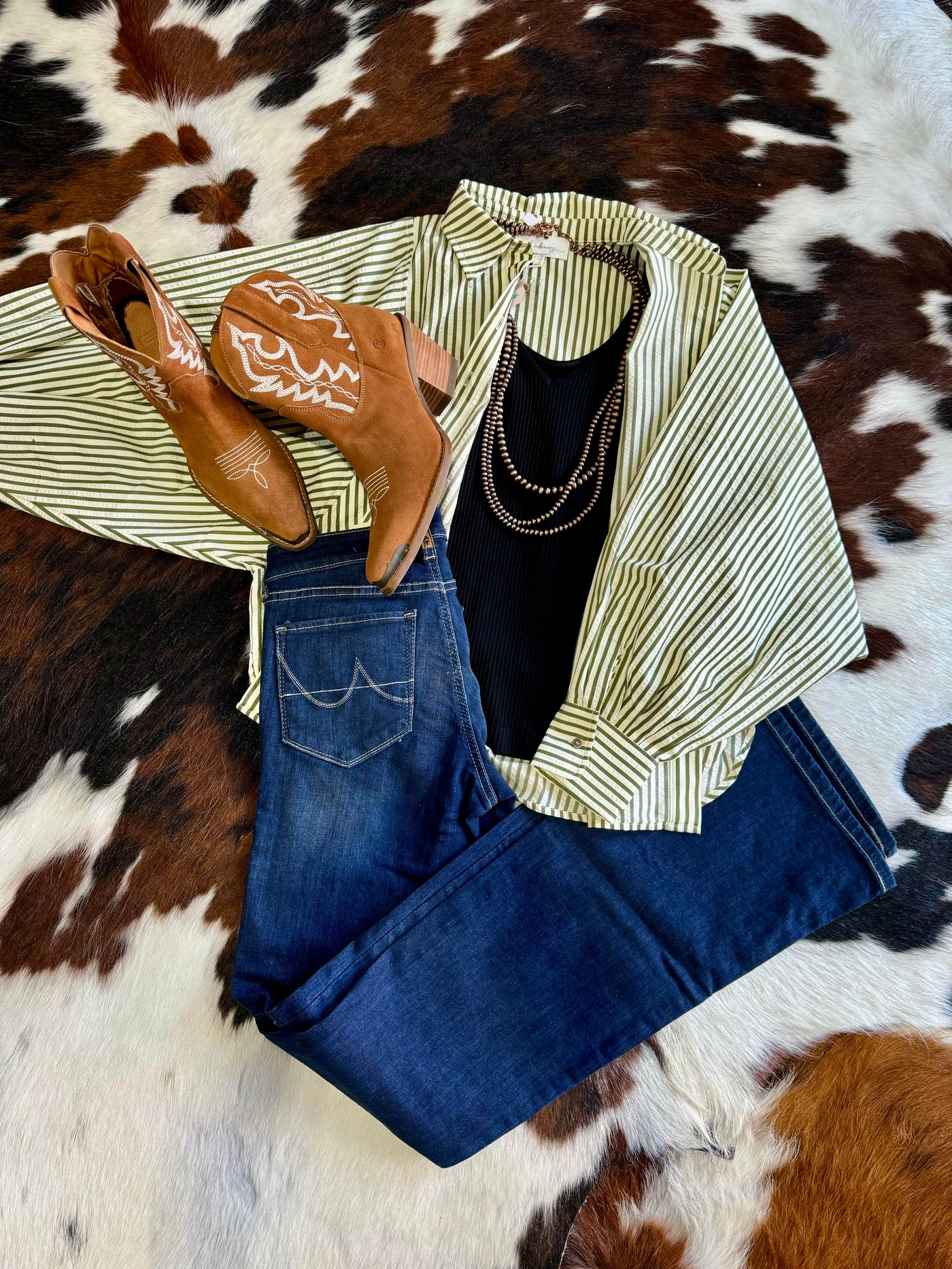 Mandy Button Down Stripe Shirt ✙ON SALE NOW✙