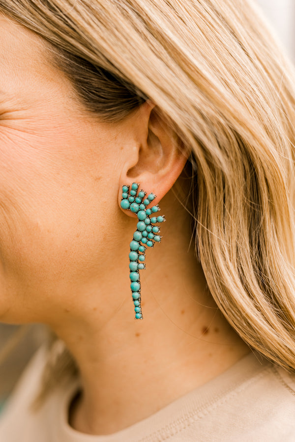 Marissa Turquoise Wing-Style Earrings
