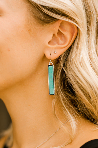 Marlowe Turquoise Bar Earrings