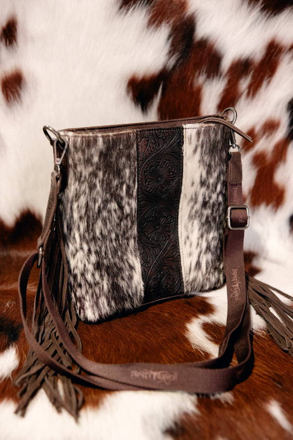 McCoy Cowhide & Fringe Crossbody Bag