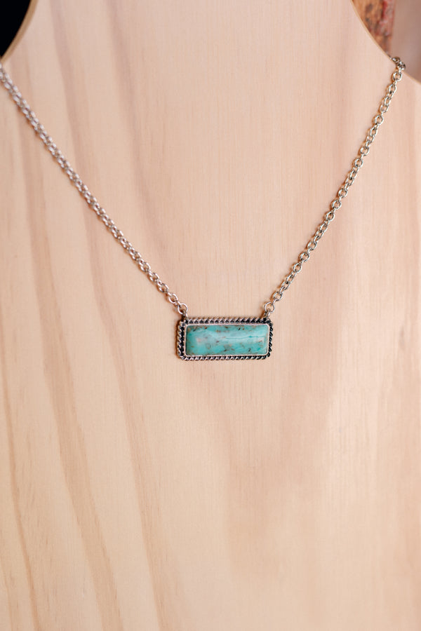 McGuire Turquoise Bar Necklace