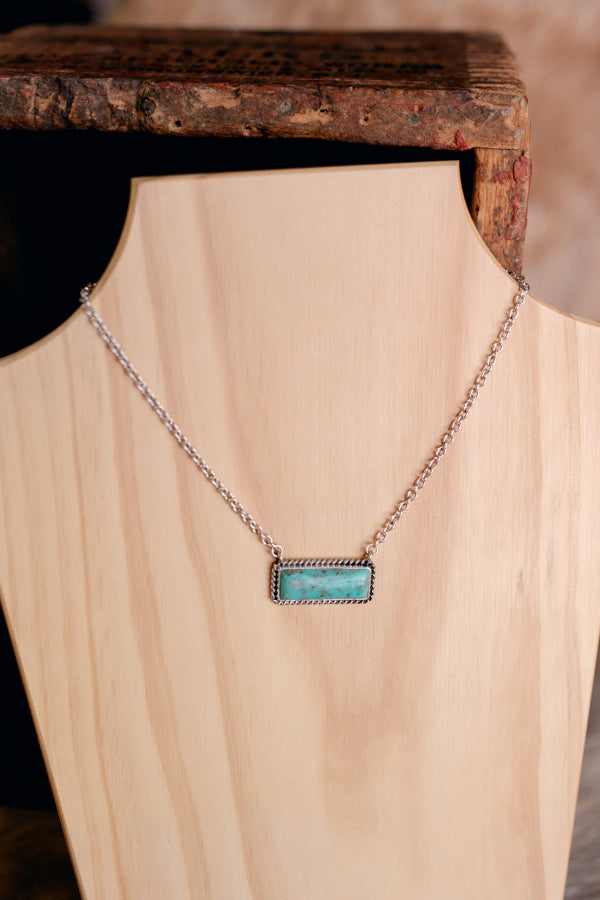 McGuire Turquoise Bar Necklace