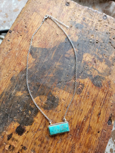 Nelson Authentic Turquoise Bar Necklace