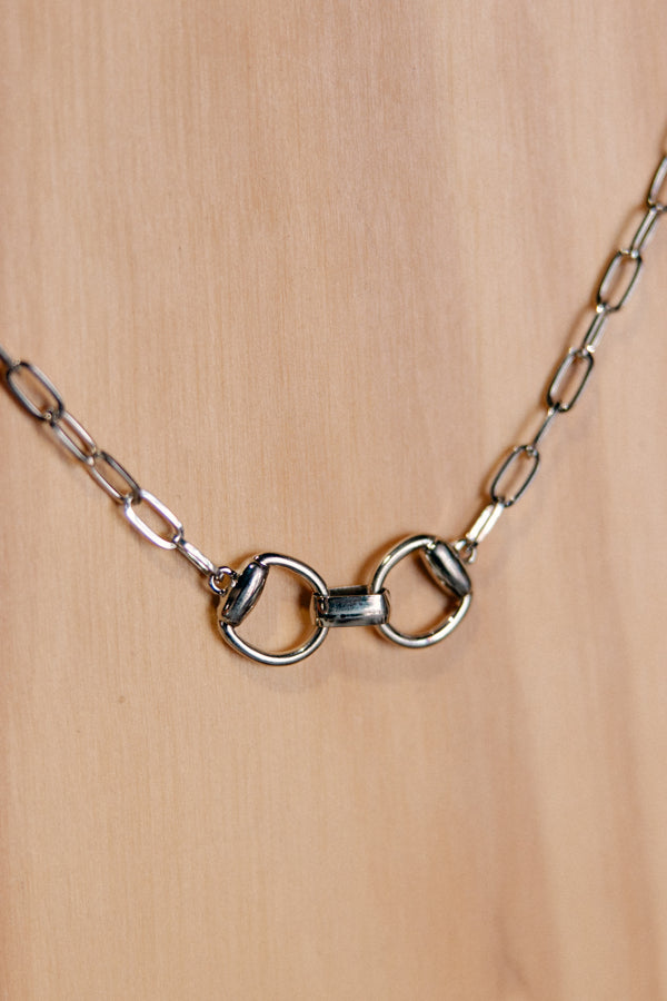 Otis Silver Bit Chain Link Necklace