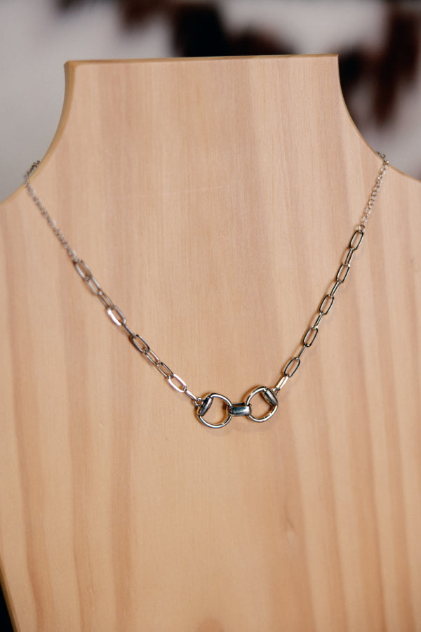 Otis Silver Bit Chain Link Necklace