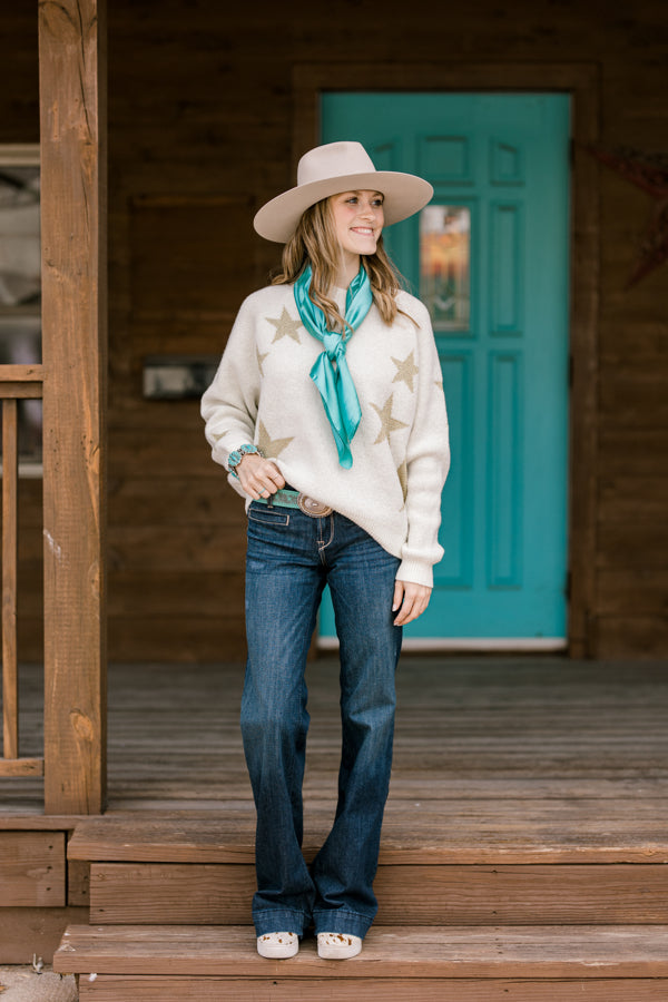 Annika Light Turquoise Wild Rag