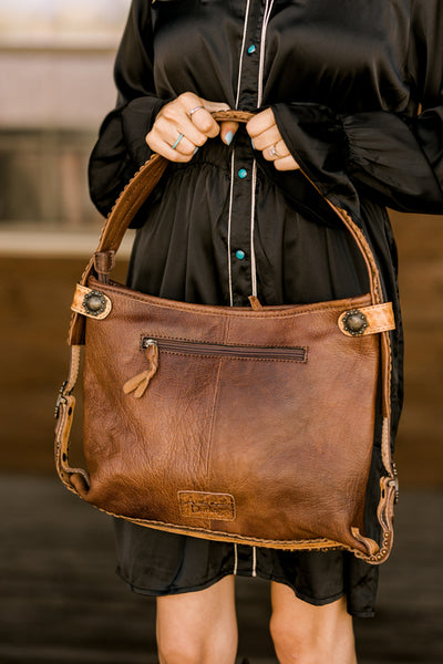 Raquelle Tooled Leather Handbag