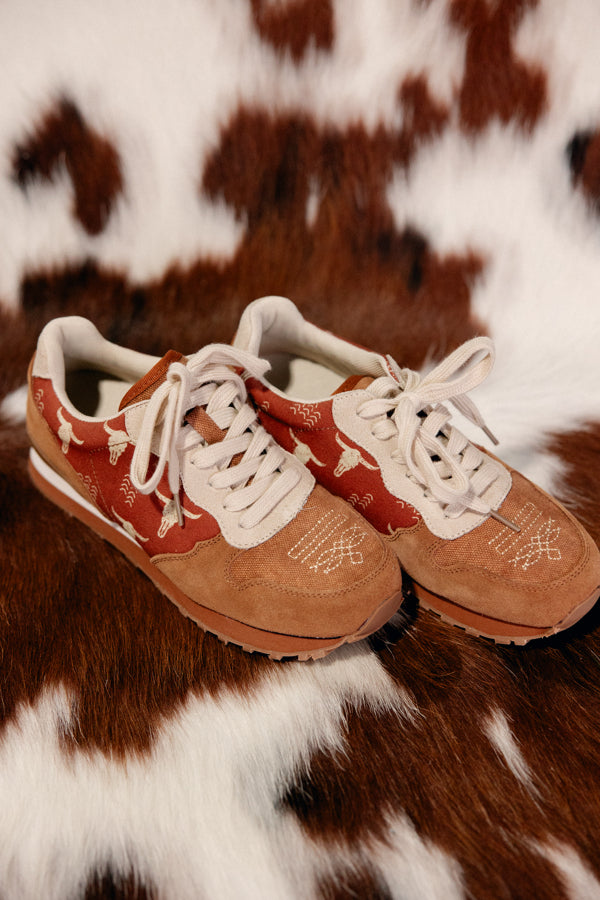 Western fashion sneakers for rural gals: the Roper Giddy Up Longhorn Shoes.