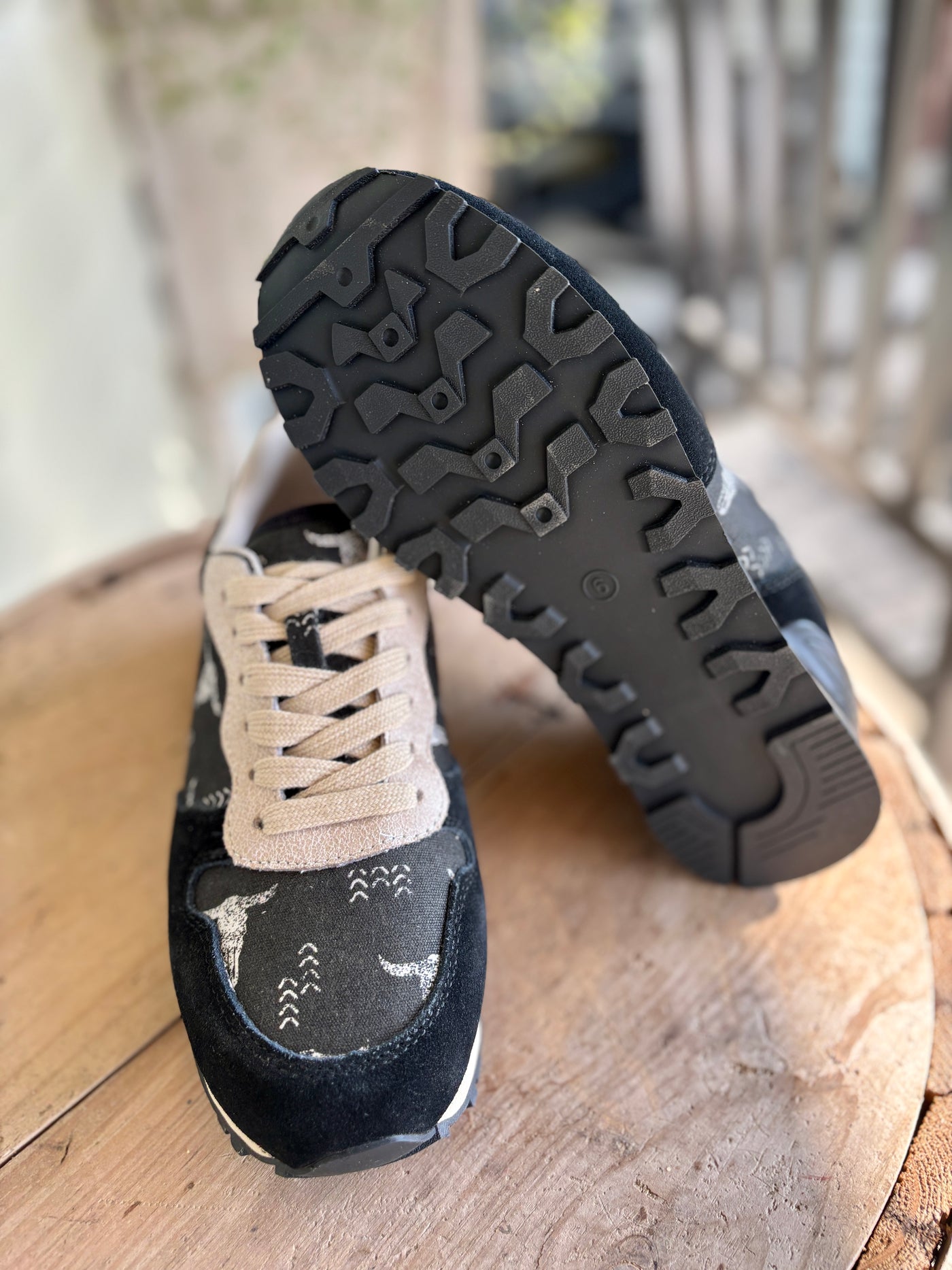 Roper Giddy Up Longhorn Shoes [Black]