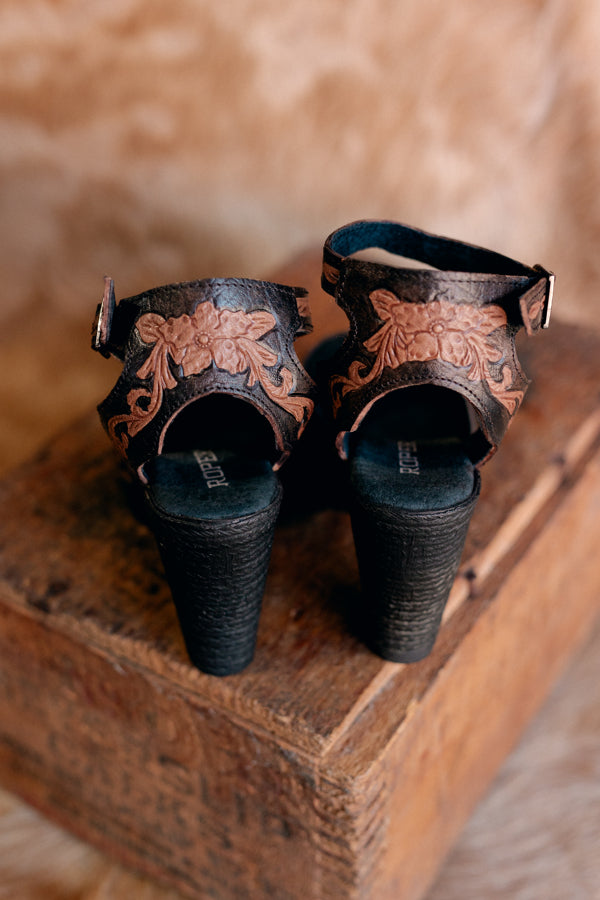 Roper High Tide Tooled Leather Heels ✜ON SALE NOW: 50% OFF✜