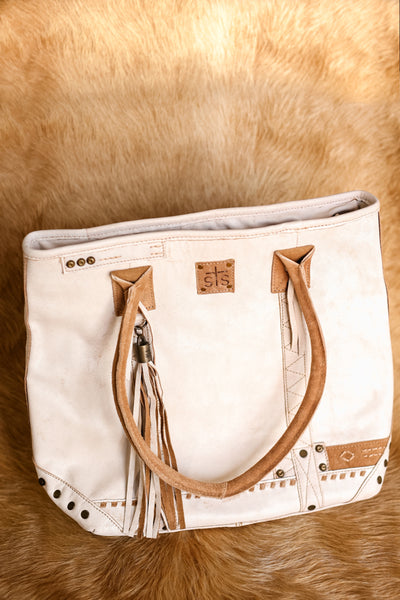 STS Cremello Genuine Leather Tote Bag