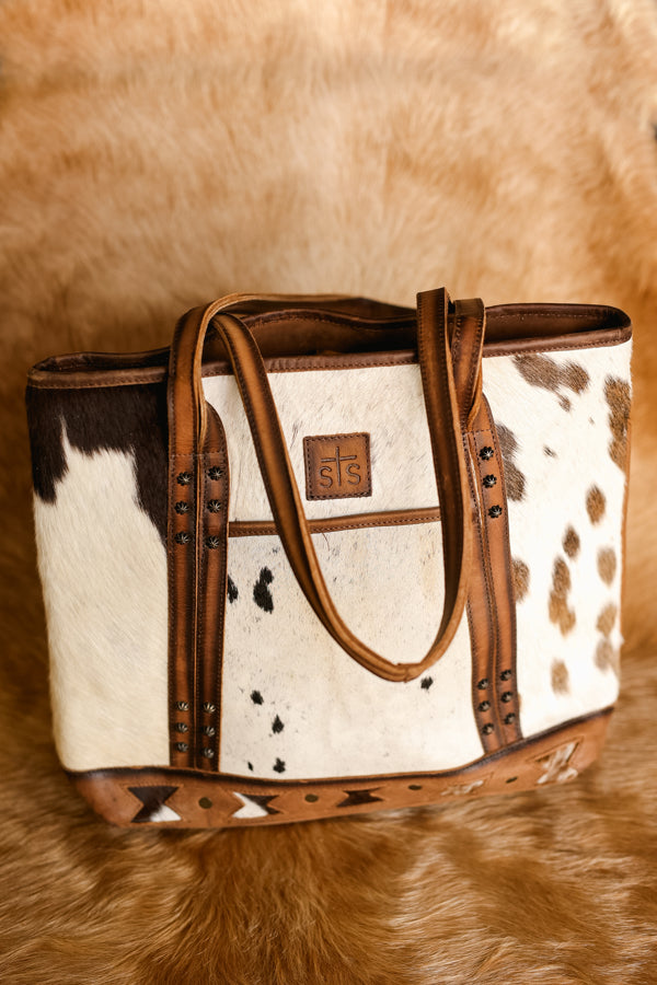 STS Roswell Genuine Cowhide Tote Bag