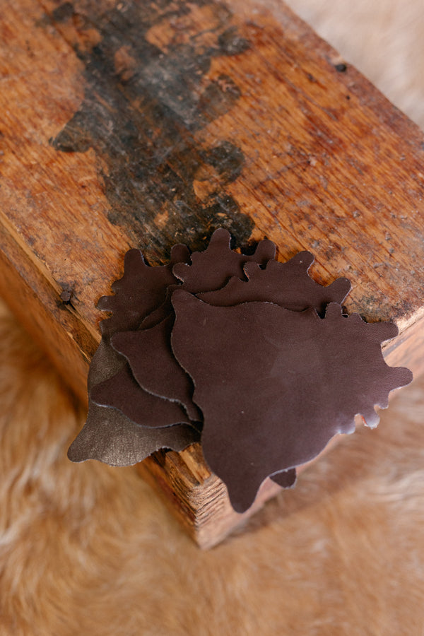 Savannah Bee Cowhide Coasters [Set of 4]