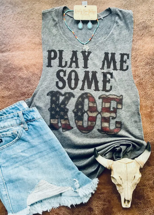 Wetzel Play Me Some Koe Graphic Tank ✜ON SALE NOW✜