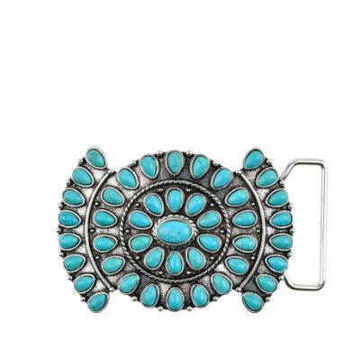 Cassie Turquoise Bowtie Cluster Belt Buckle ✜ON SALE NOW: 25% OFF✜