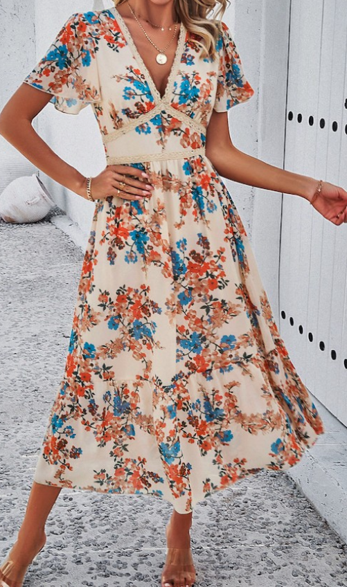 Alveretta Floral Dress