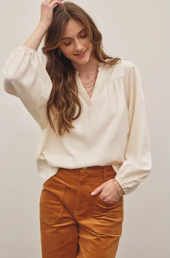 Alexandra Balloon Sleeve Blouse