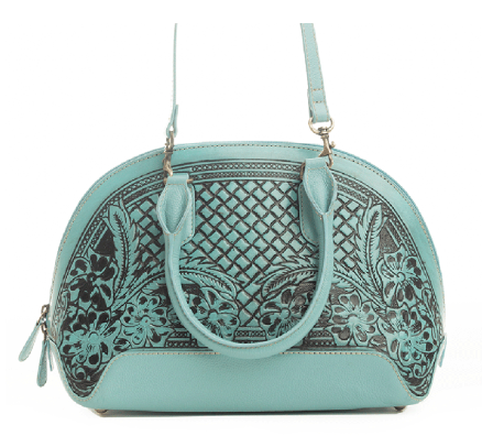 Summer Tooled Leather Handbag